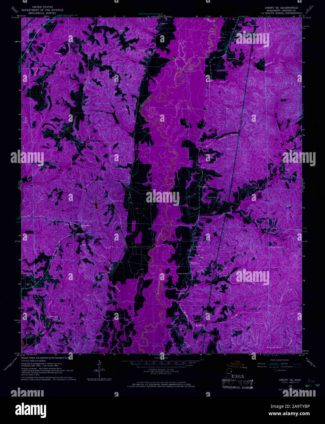 Amory mississippi map hires stock photography and images Alamy