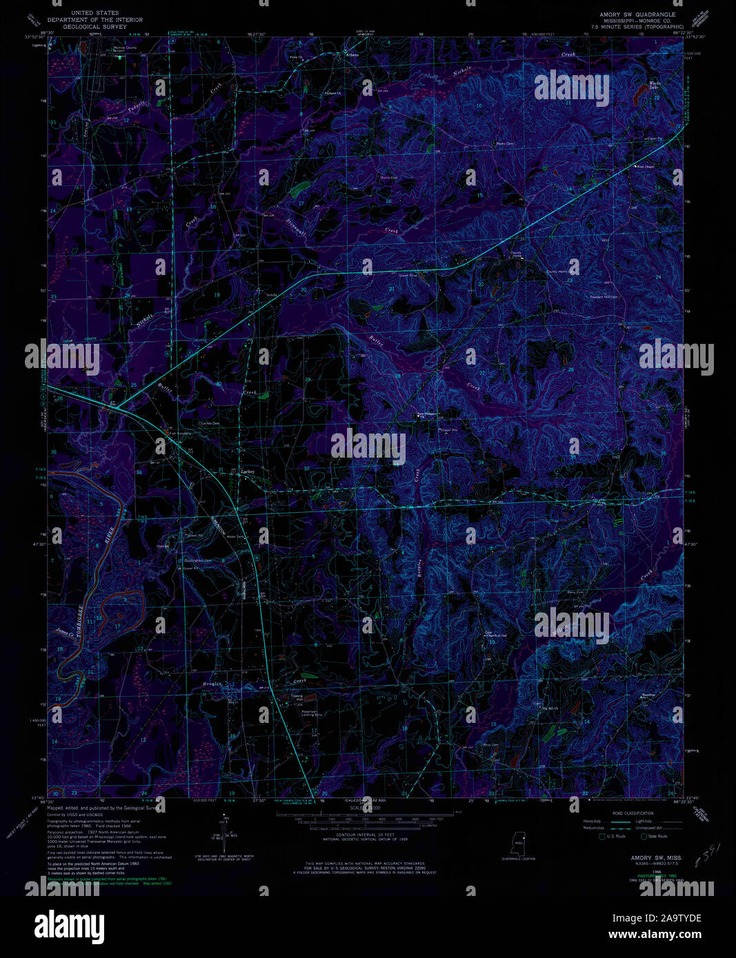 Amory mississippi map hires stock photography and images Alamy