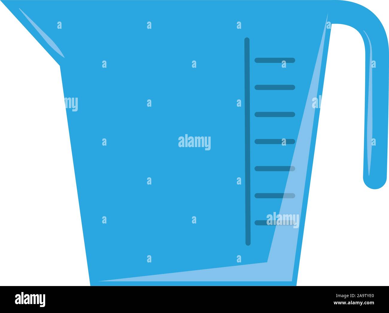 Measuring cup and water Stock Vector Images - Alamy