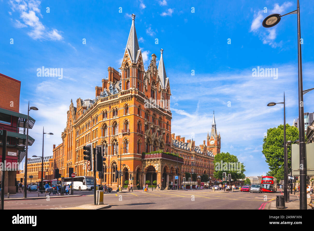 St. Pancras Renaissance hotel in London, uk Stock Photo