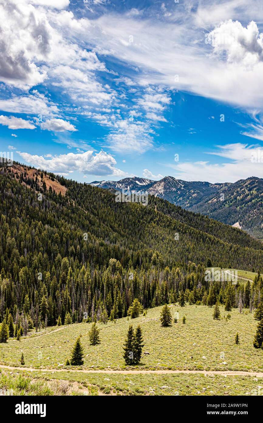 The Sawtooth National Forest covers two million acres in southern Idaho