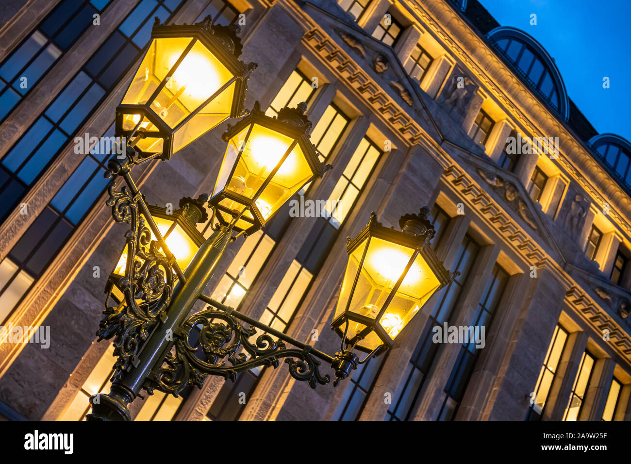 Street Lantern In Front Of Carsch House A Department Store In