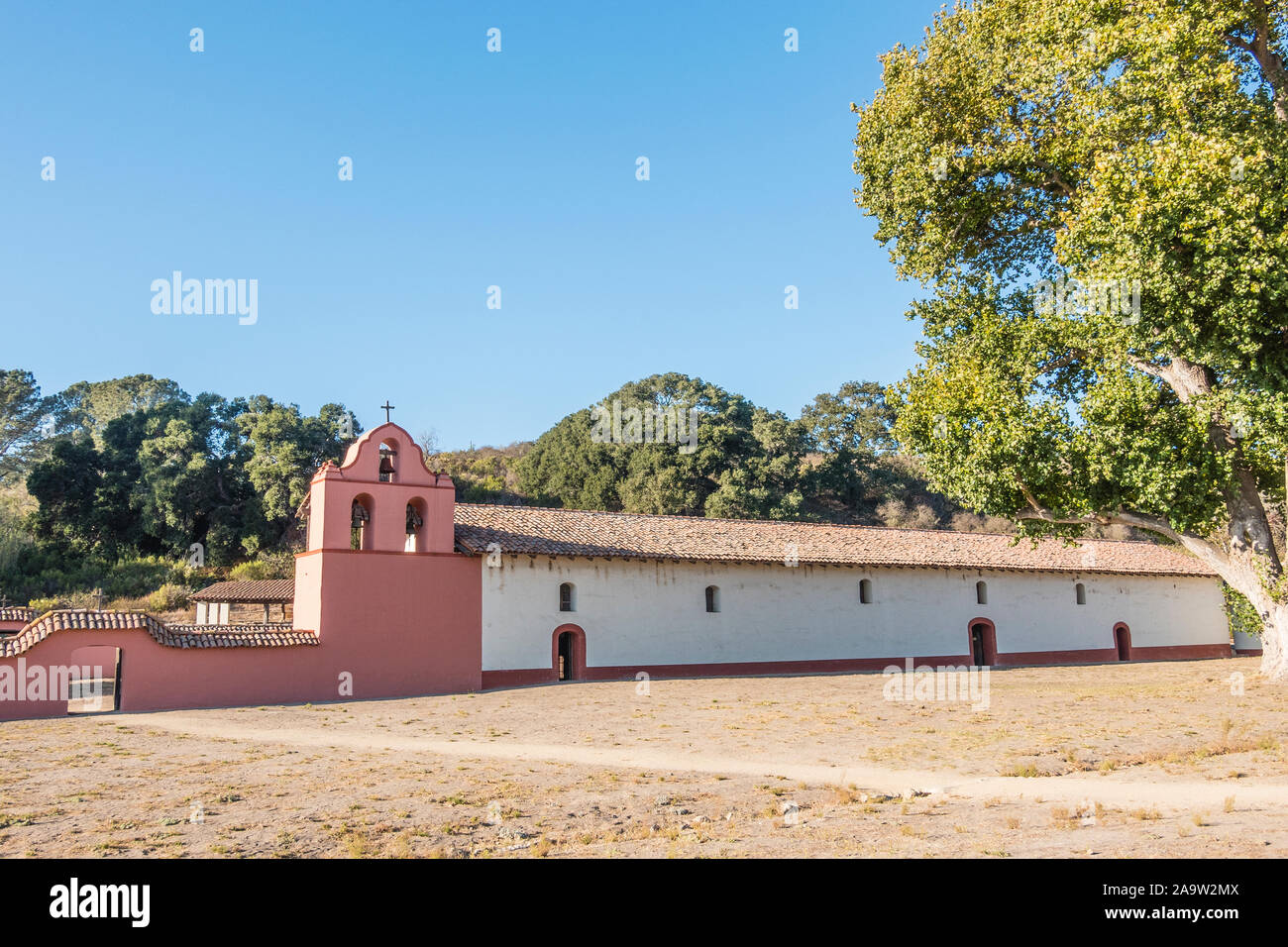 Mission La Purisima Concepción is a Spanish mission in Lompoc, California. It was established on December 8, 1787. Stock Photo