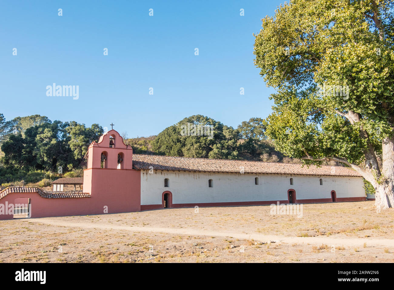 Mission La Purisima Concepción is a Spanish mission in Lompoc, California. It was established on December 8, 1787. Stock Photo