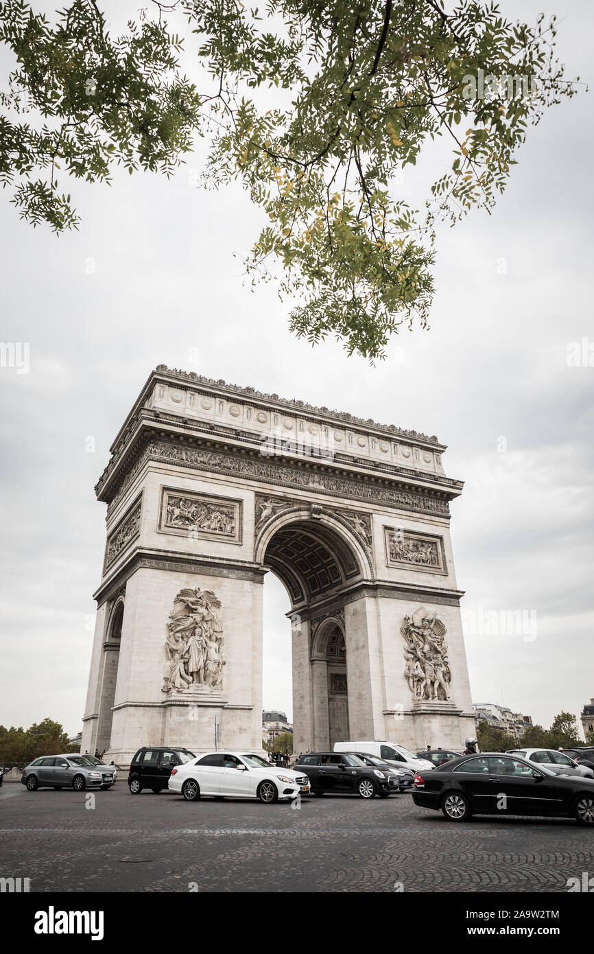 L'arc de Triomphe, Paris Stock Photo