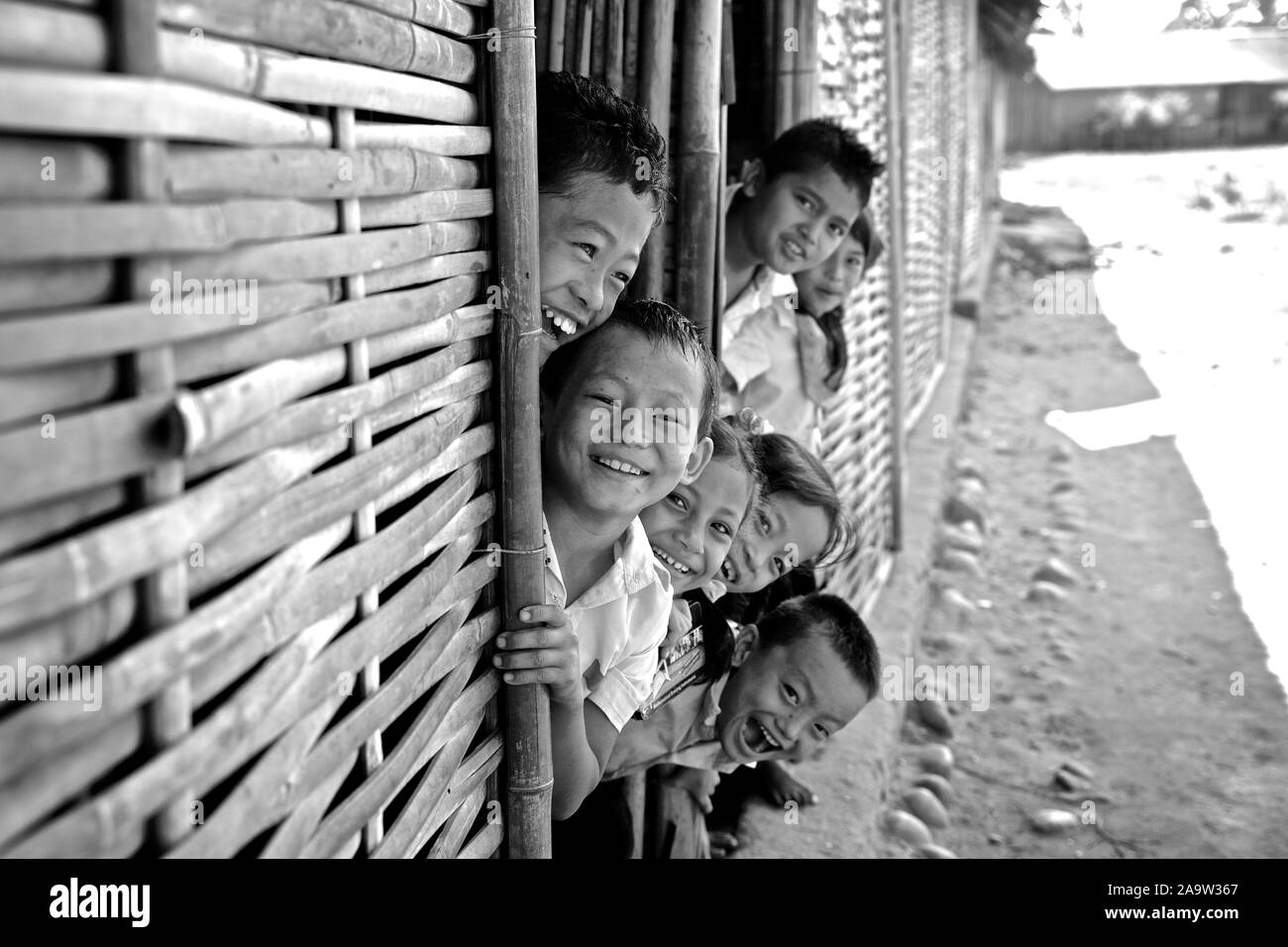 - Beldangi II, Damak, Nepal, 2014: These refugees have been living in these camps for over two decades. All these kids were born and grew up in the camp. They have never been to Bhutan and will never be allowed to. But they daily sing the National Anthem and learn the Dzongkha language with all sincerity. ..4 November 2014 Stock Photo