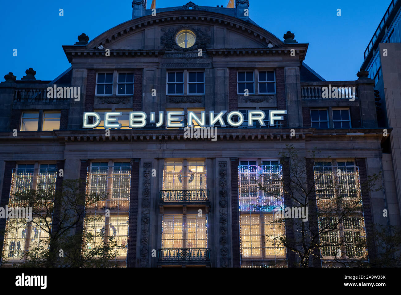 Amsterdam, Netherlands November 9, 2019 De Bijenkorf is a luxury chain of department stores