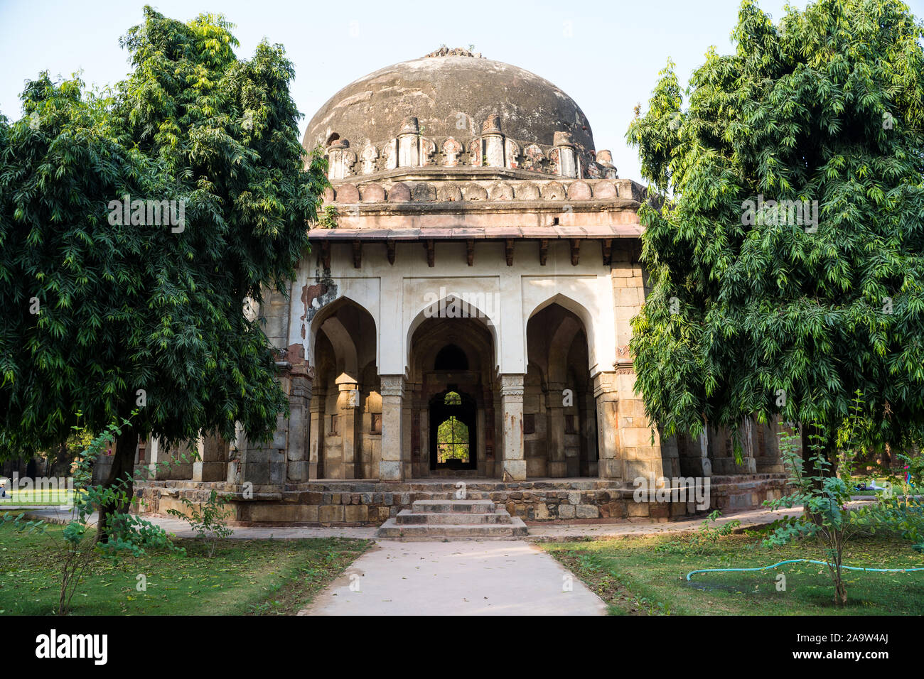 The tomb of sikandar lodi, located in Lodi Gardens in New Delhi India Stock Photo