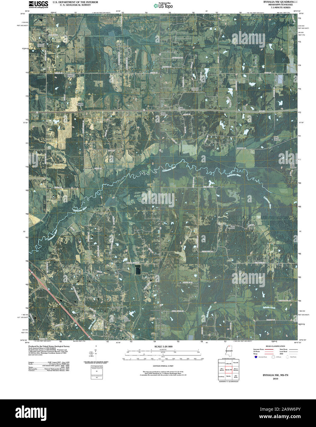 Map of byhalia Cut Out Stock Images & Pictures Alamy