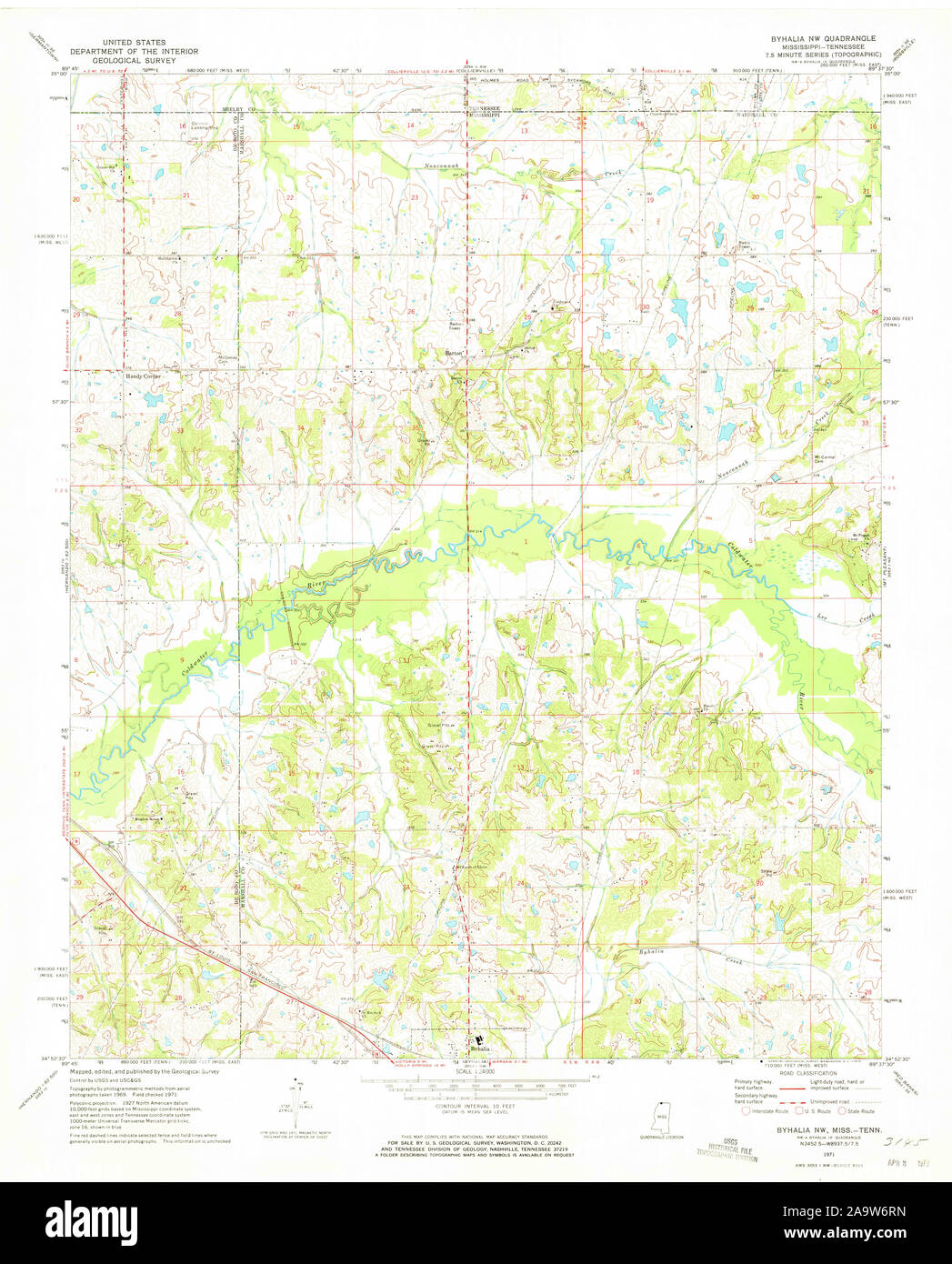 Map of byhalia mississippi hires stock photography and images Alamy