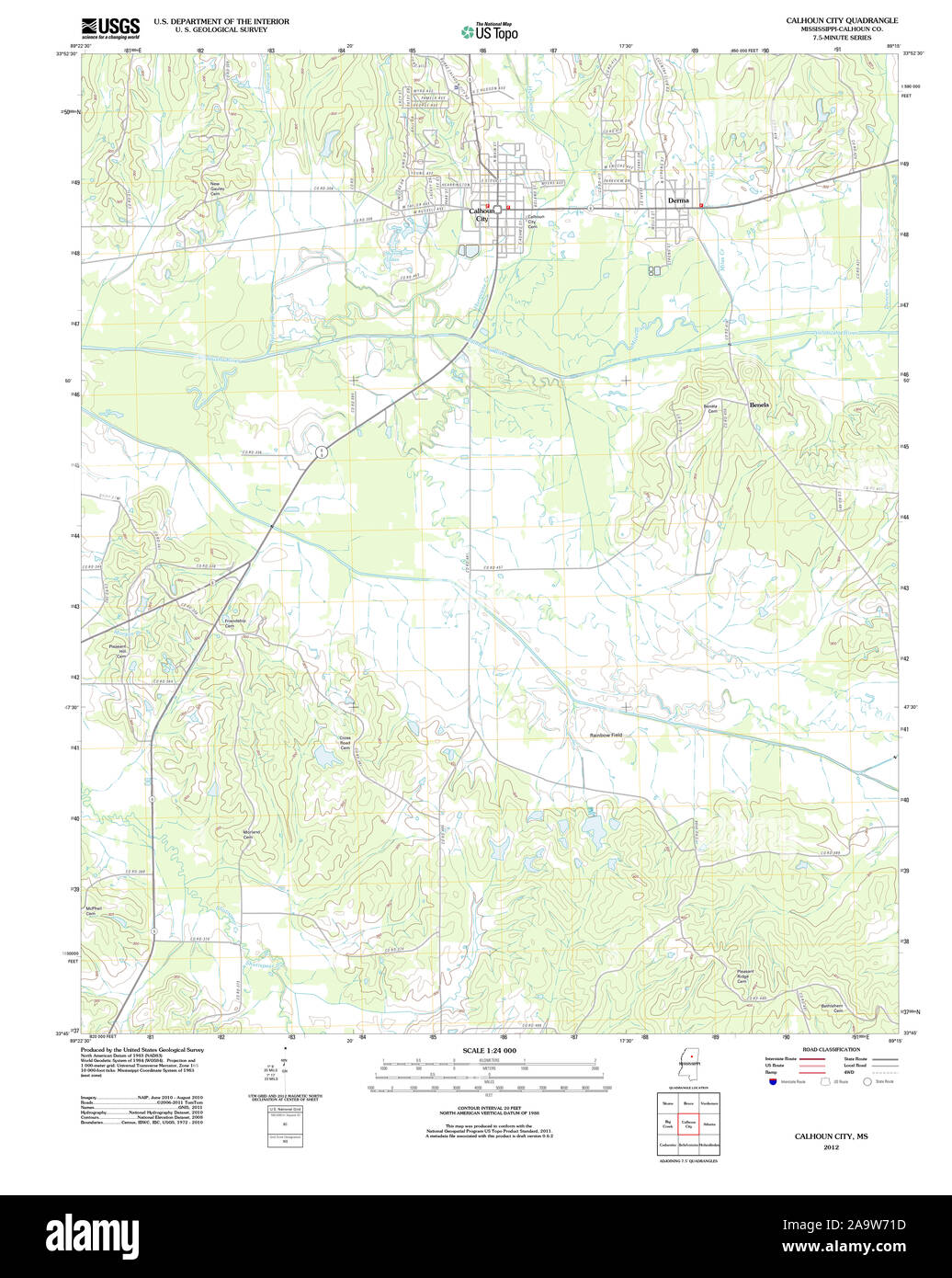 Map of calhoun city hires stock photography and images Alamy