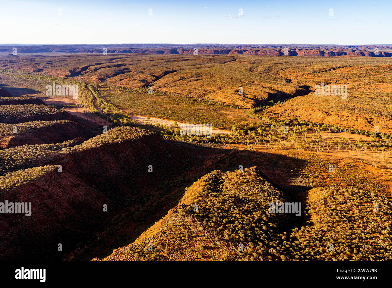St. George Ranges Australia Aerial view of the George Gill ranges in remote central Australia in ...