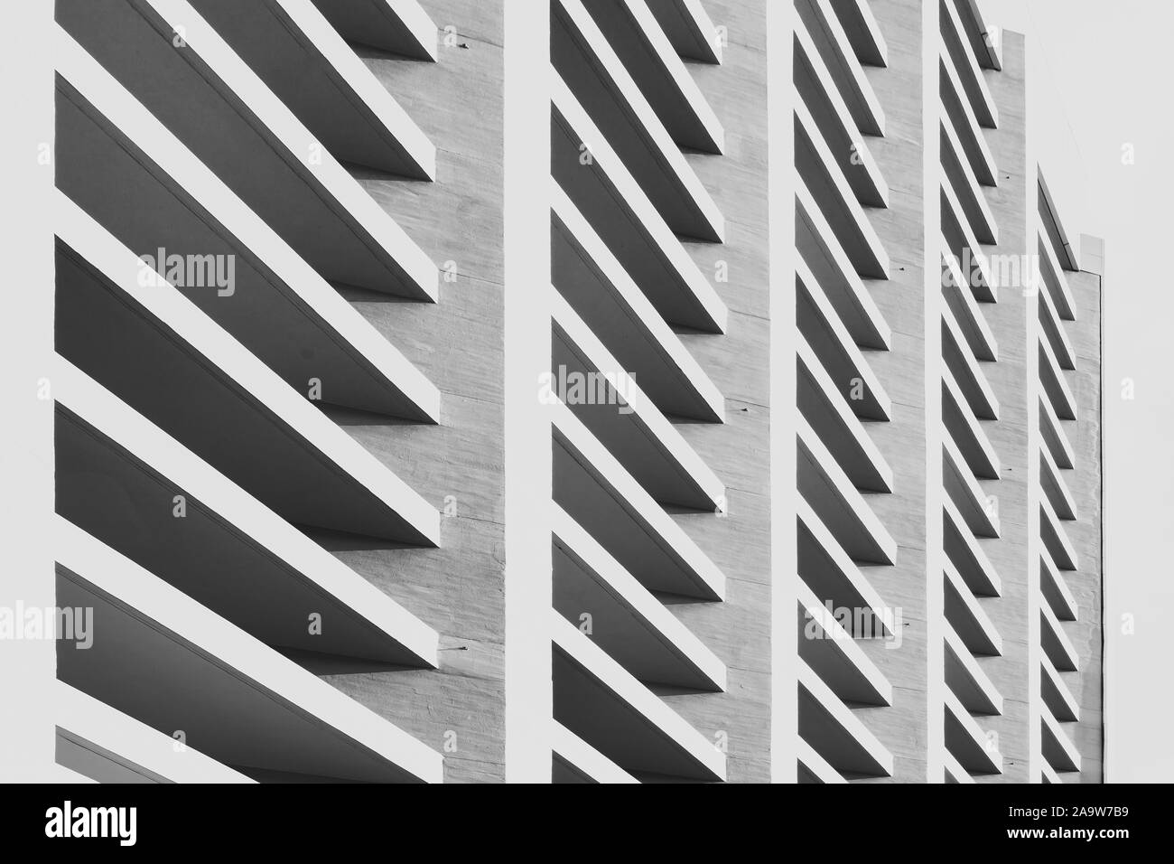 Modern Architecture, image on black and white Stock Photo - Alamy