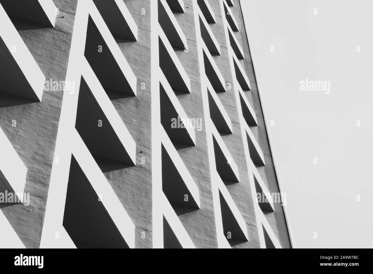 Modern Architecture, image on black and white Stock Photo - Alamy