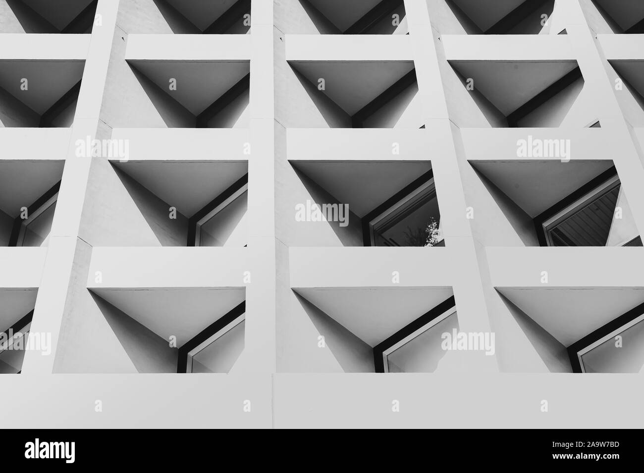 Modern Architecture, image on black and white Stock Photo - Alamy