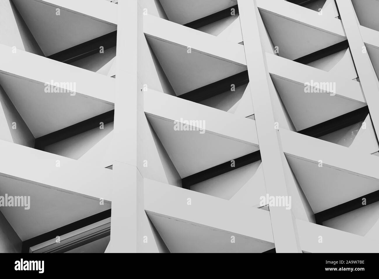 Modern Architecture, image on black and white Stock Photo - Alamy