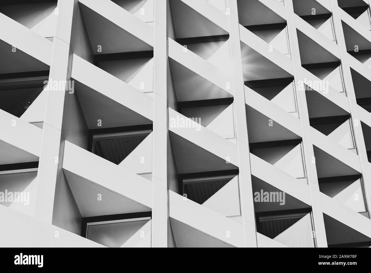 Modern Architecture, image on black and white Stock Photo - Alamy