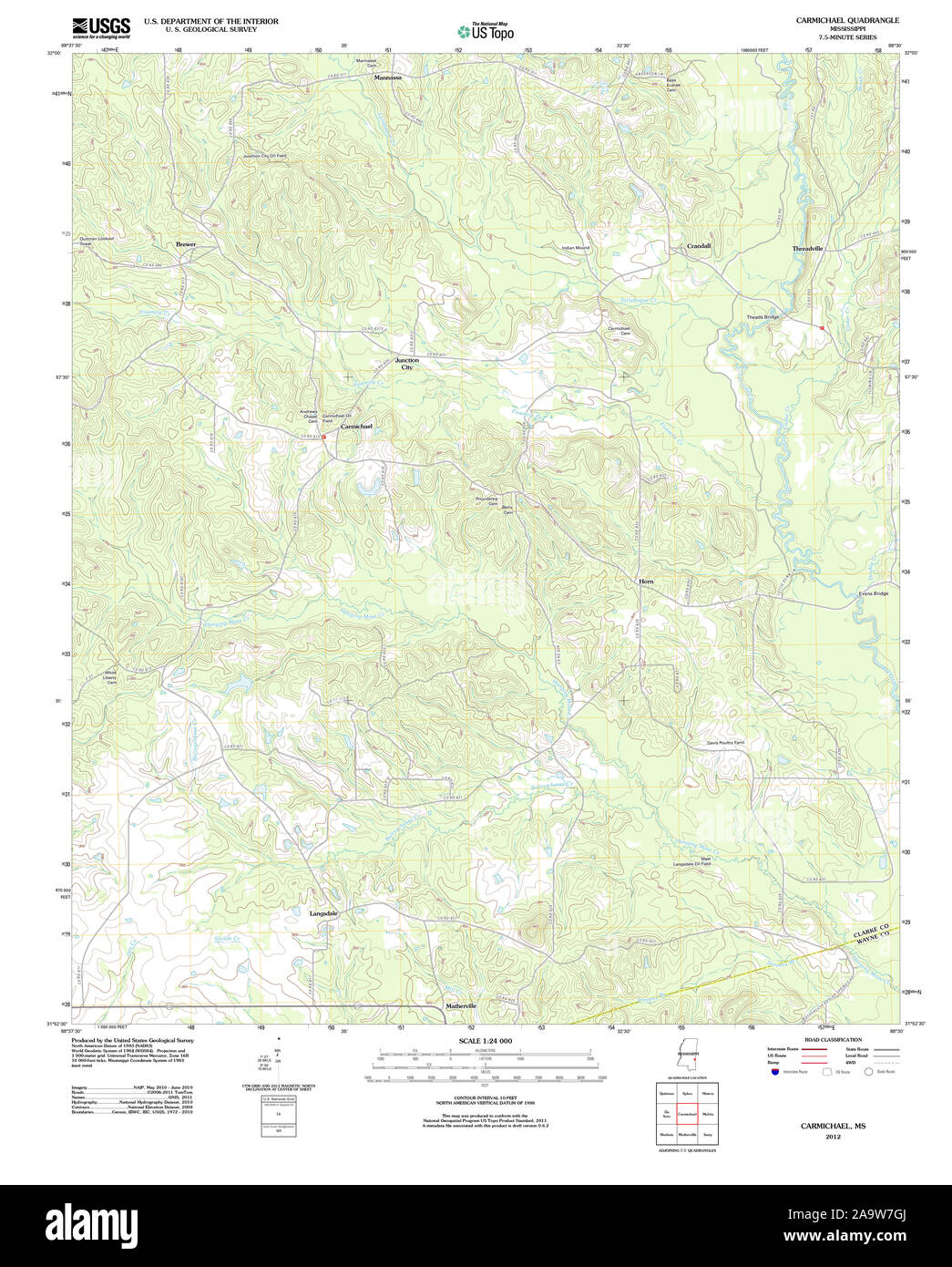 Carmichael map hi-res stock photography and images - Alamy