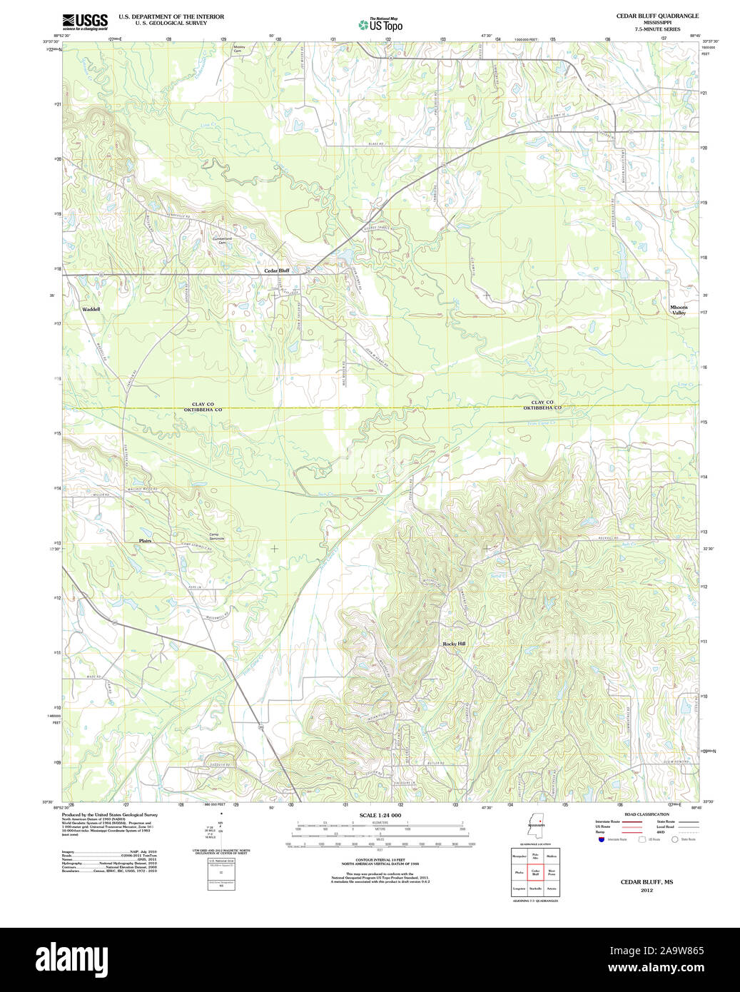 Map of cedar bluff hires stock photography and images Alamy