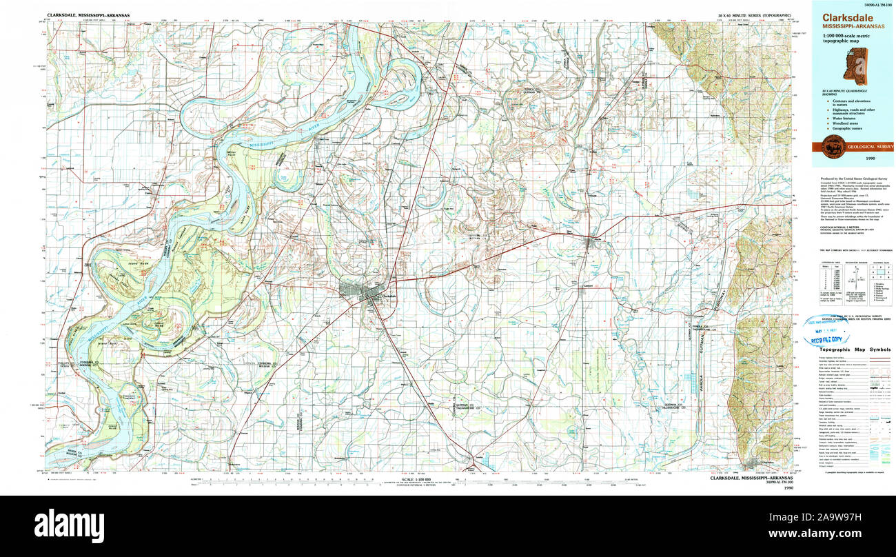 Map of clarksdale mississippi hires stock photography and images Alamy