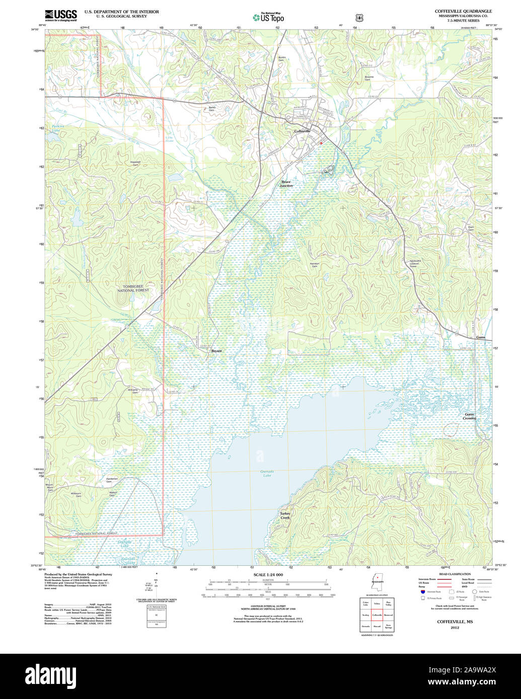Coffeeville map Cut Out Stock Images & Pictures Alamy