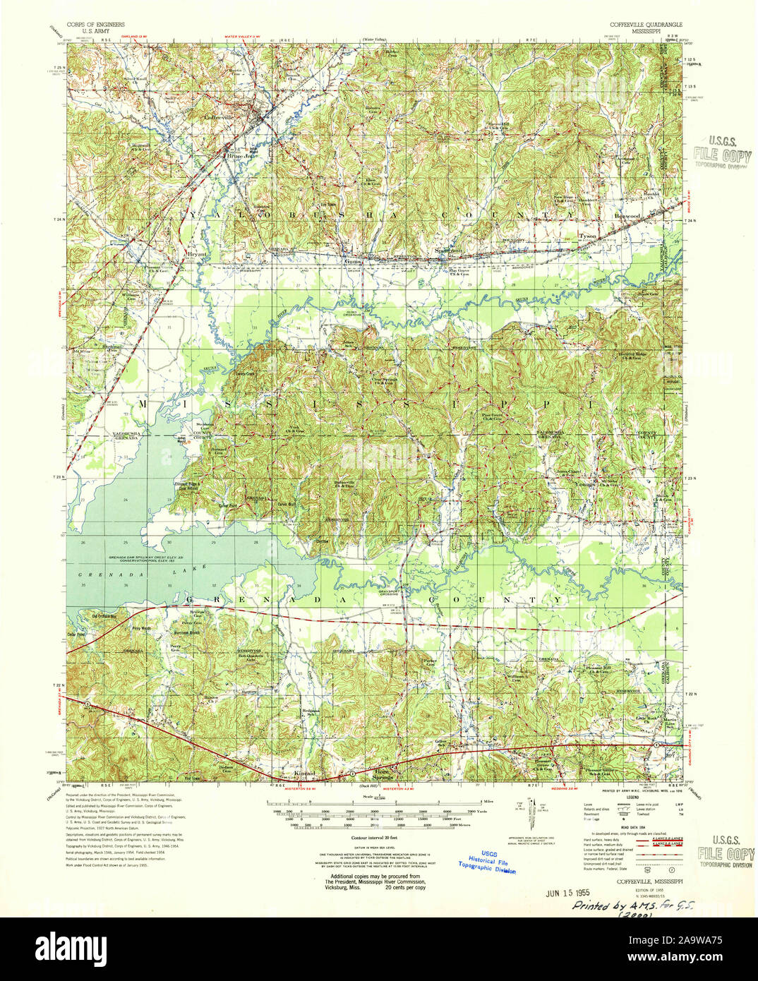 Map of coffeeville hires stock photography and images Alamy