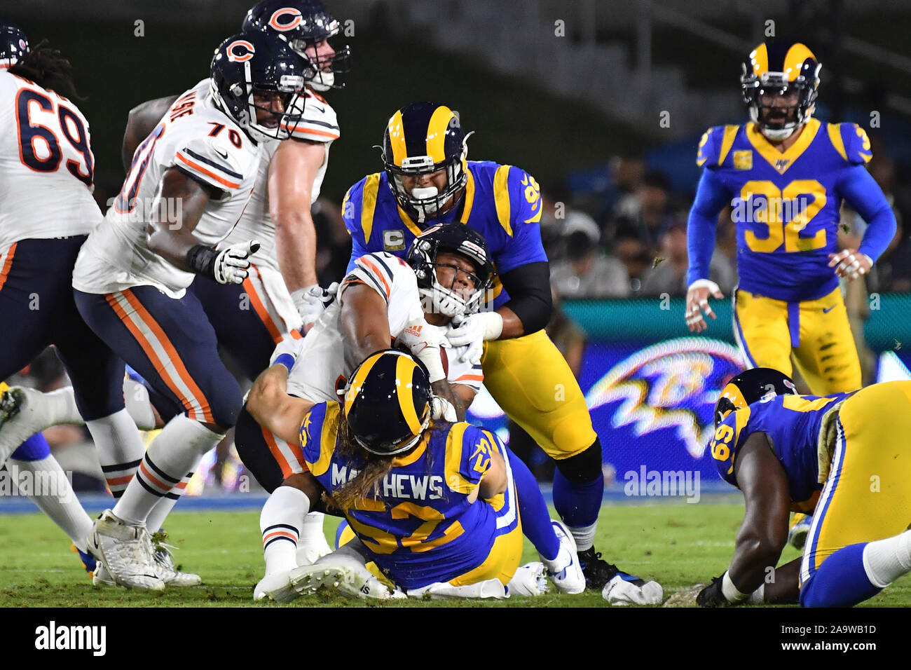Los Angeles Ca 17th Nov 2019 Chicago Bears Running Back David