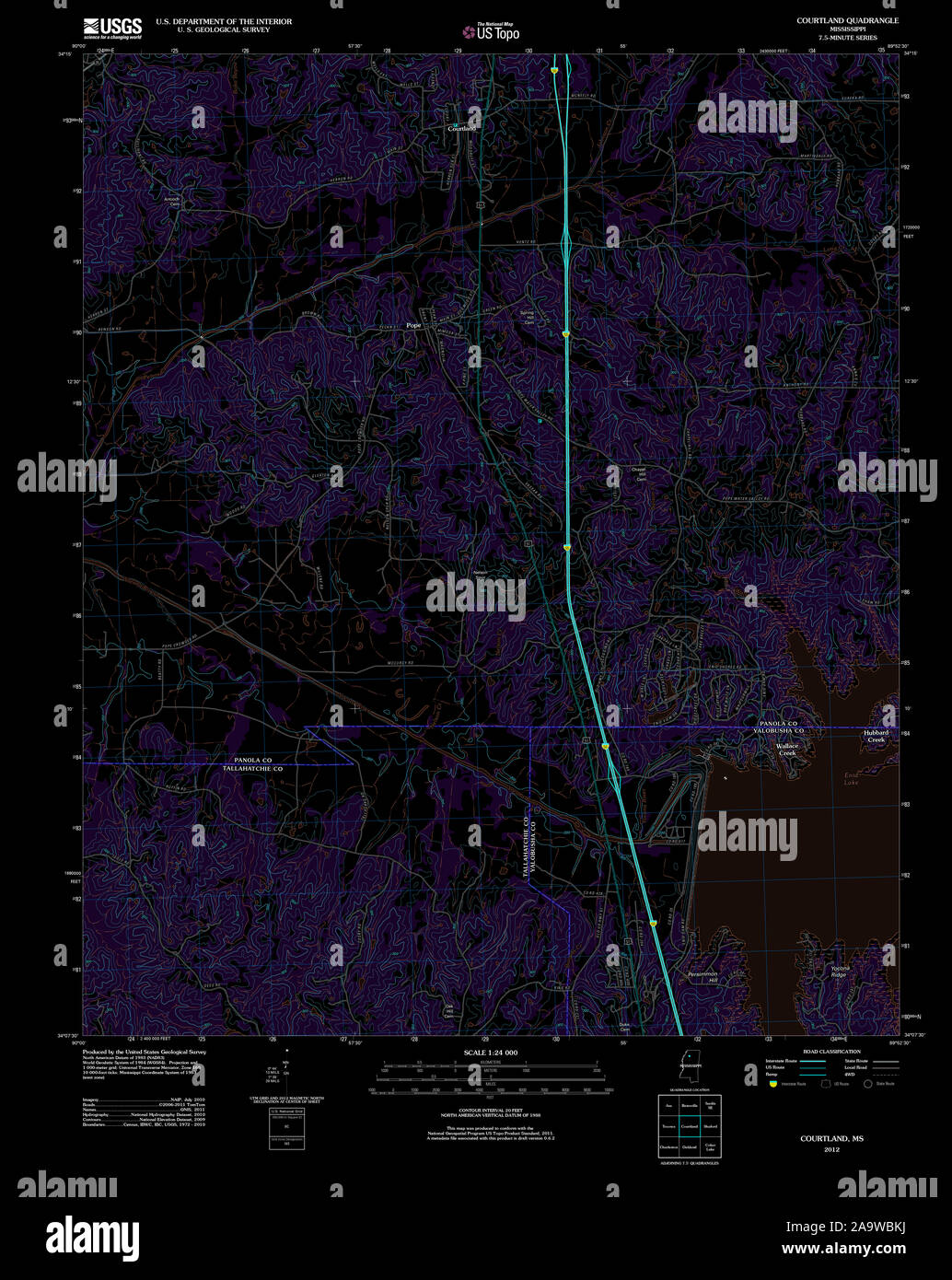 Map of courtland hires stock photography and images Alamy