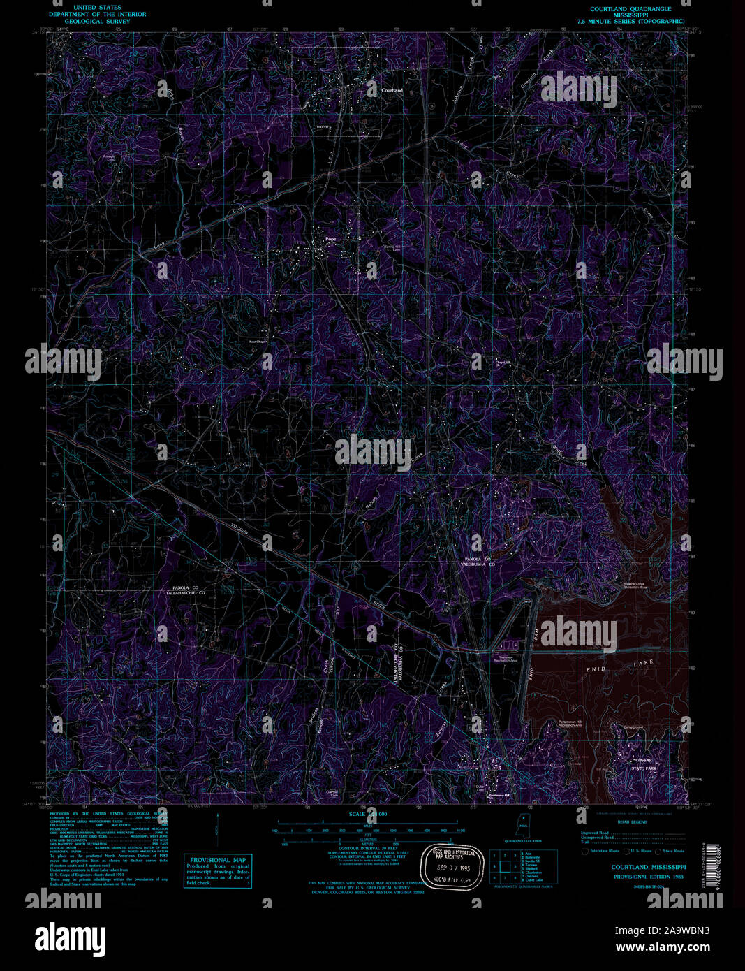 Map of courtland hires stock photography and images Alamy