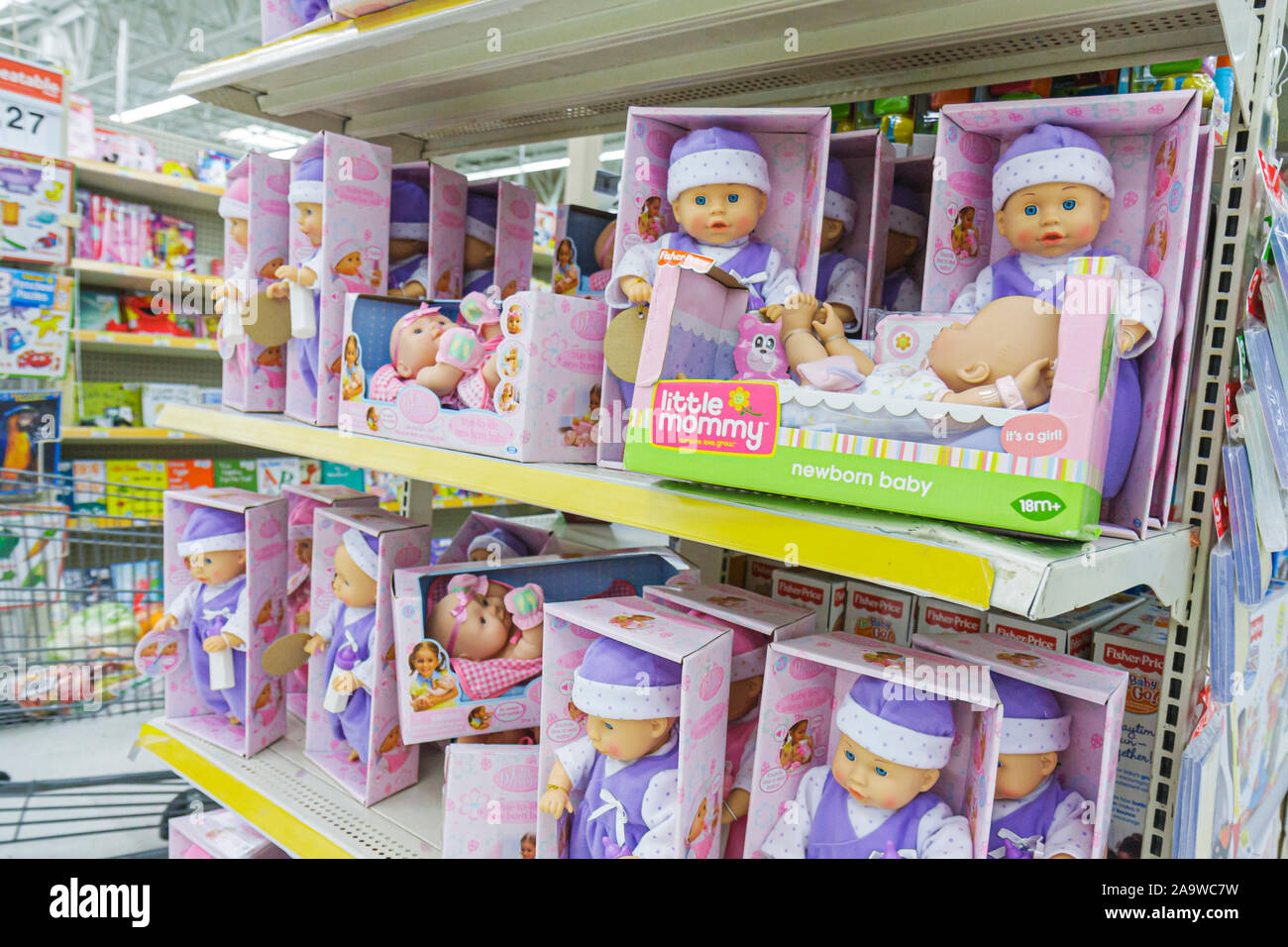 Florida, FL, South, Miami, Hialeah, Wal-Mart, Walmart, shopping shopper shoppers shop shops market markets marketplace buying selling, merchant mercha Stock Photo - Alamy