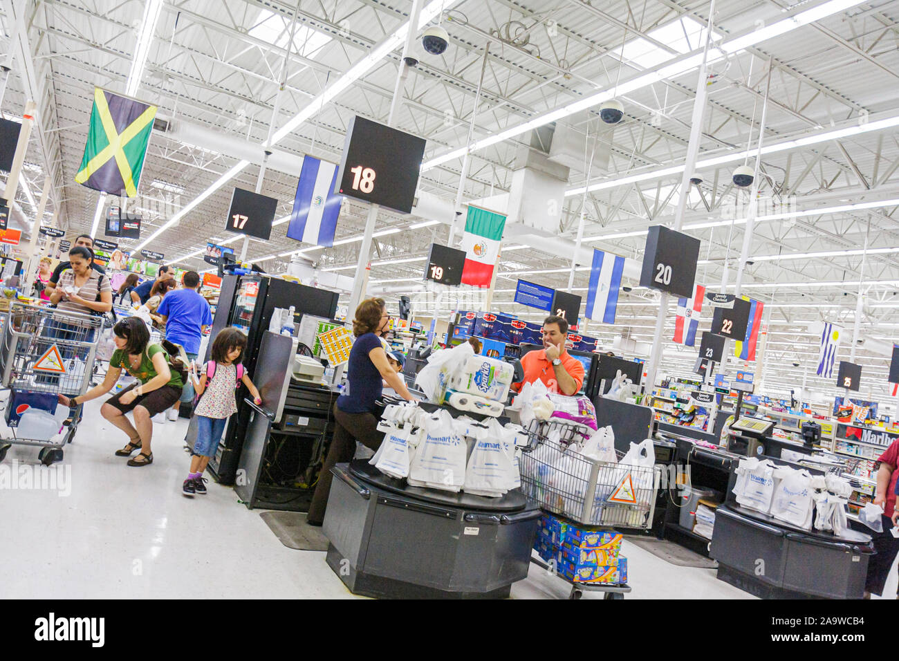 Florida FL South Miami Hialeah WalMart Walmart shopping shopper