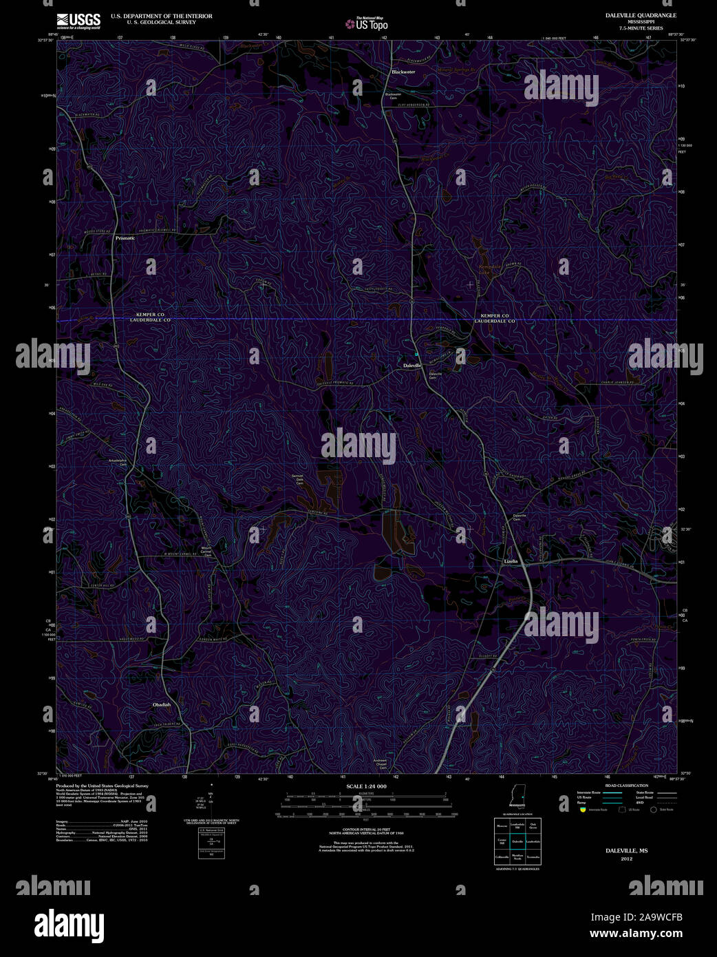 Daleville map hires stock photography and images Alamy