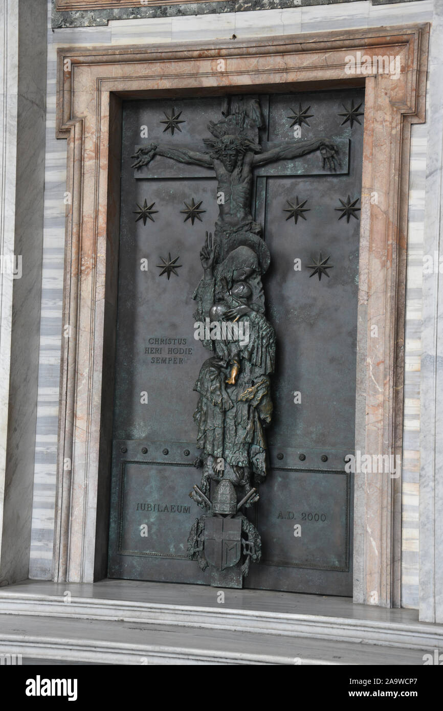 The holy door of the Cathedral of the Most Holy Savior and of Saints