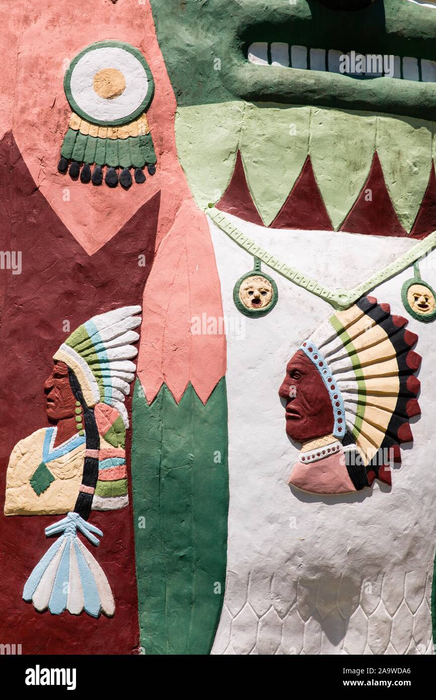 Ed Galloway's Totem Pole Park, Foyil, Oklahoma Stock Photo Alamy