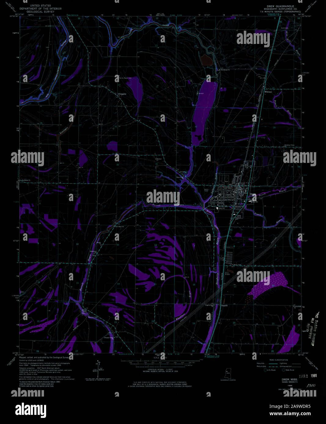 Drew mississippi map hires stock photography and images Alamy