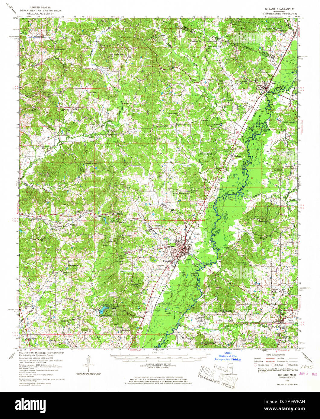 Map of durant mississippi hires stock photography and images Alamy