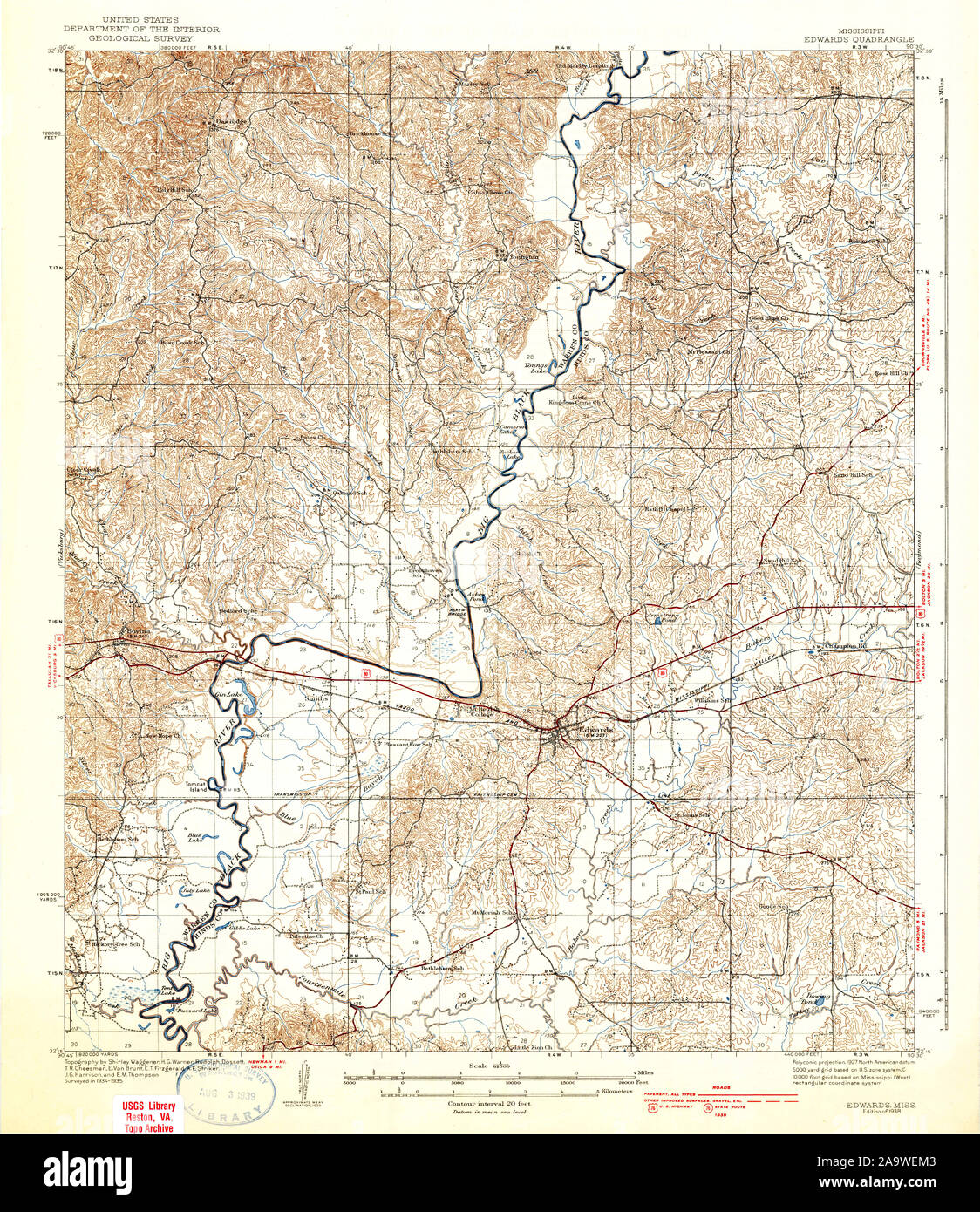 Edwards mississippi map hires stock photography and images Alamy