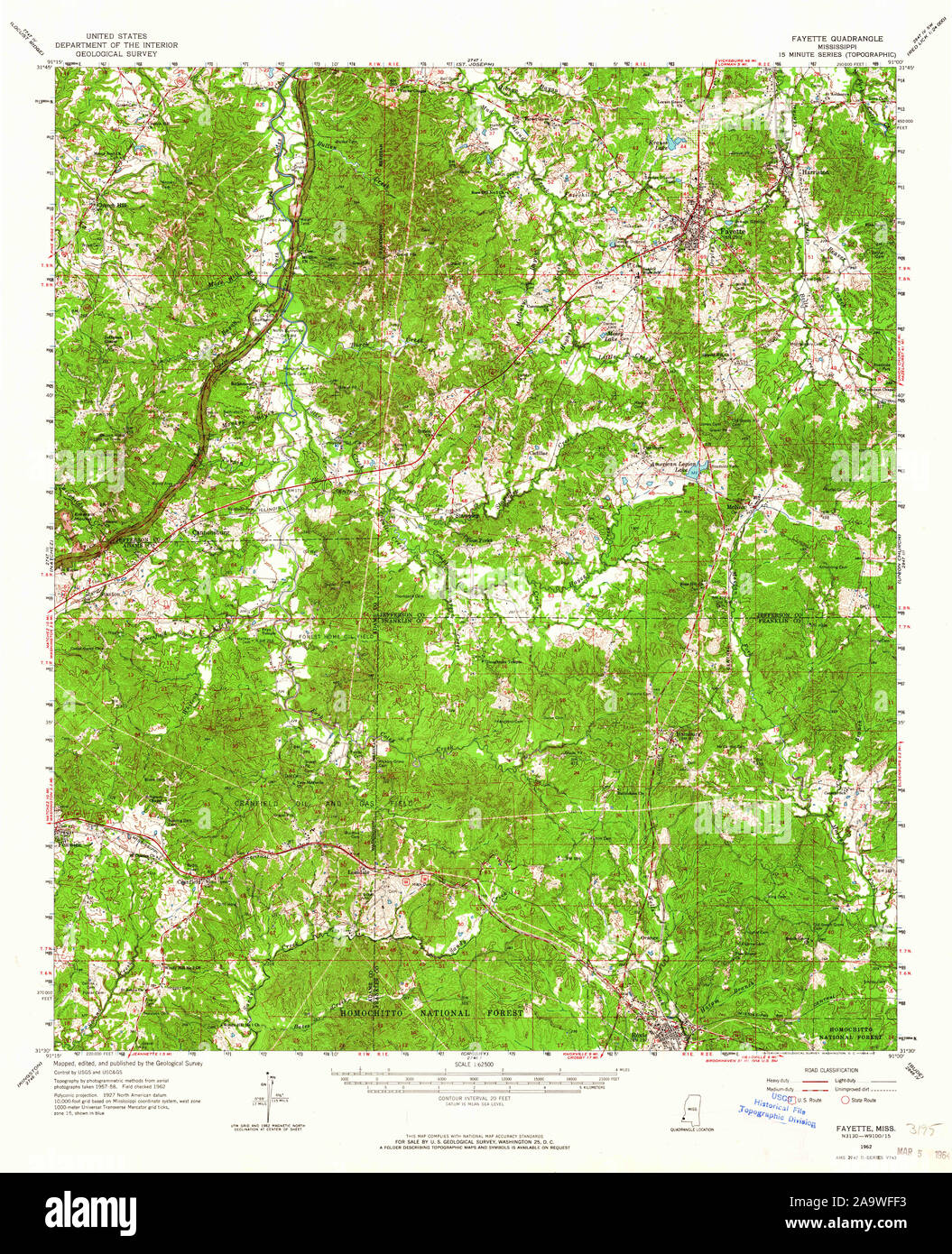 Fayette mississippi map hires stock photography and images Alamy