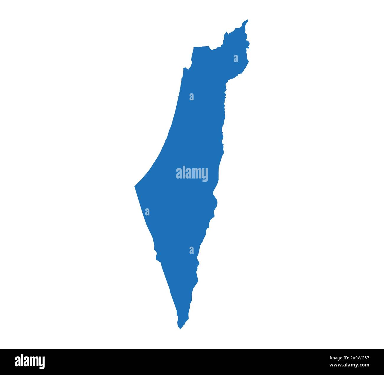 Israel map on white background. Vector illustration. Stock Vector