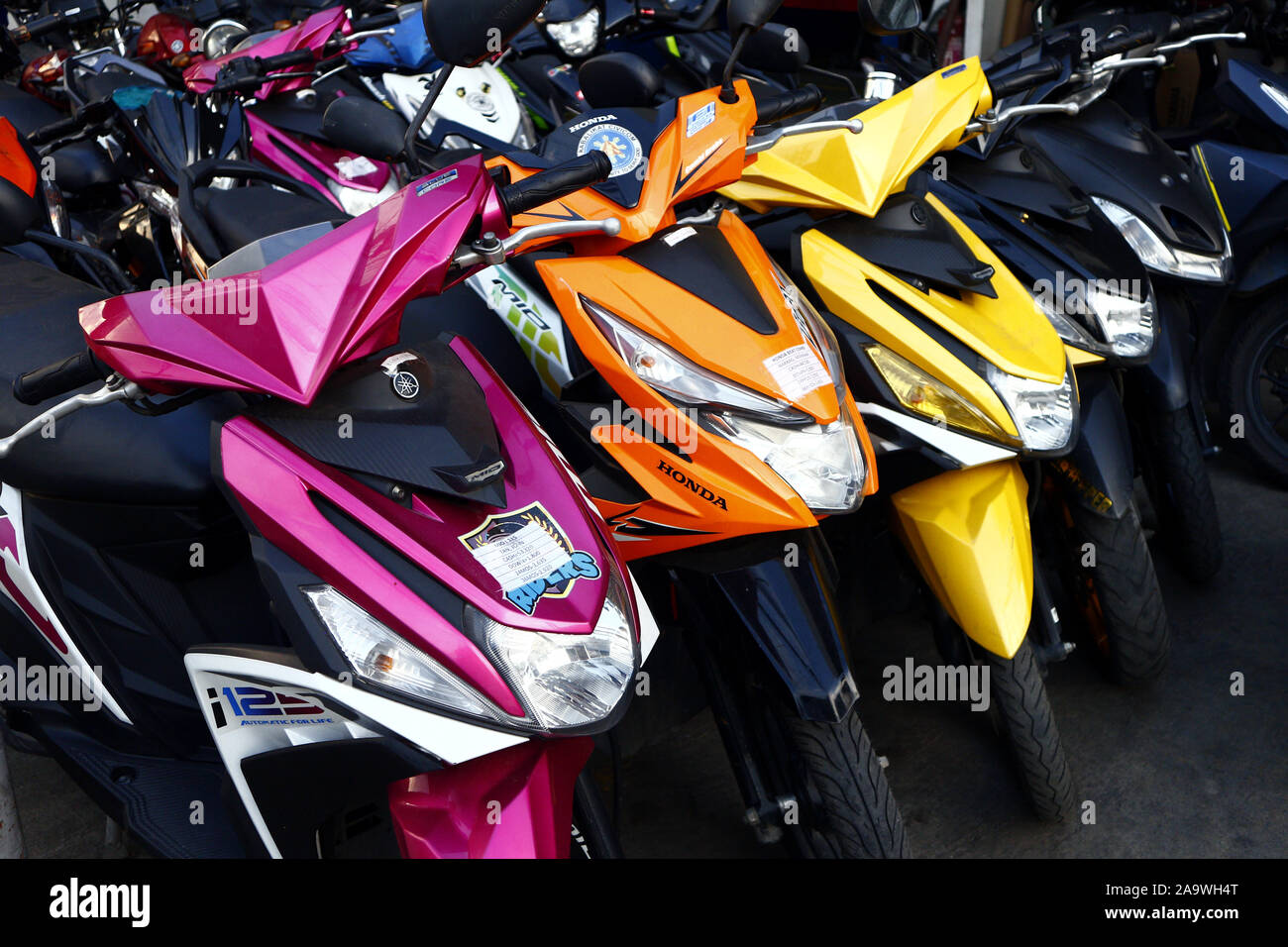 Display Of Motor Scooters High Resolution Stock Photography And Images Alamy