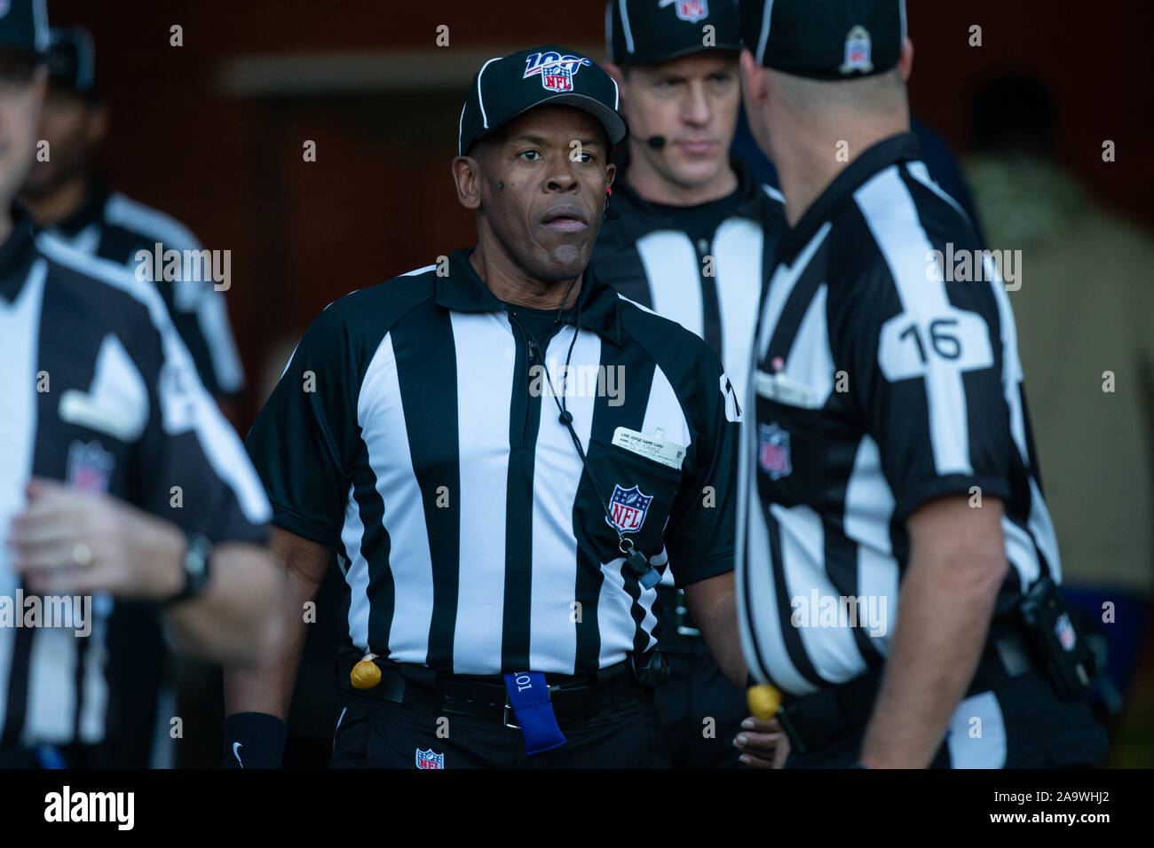 Los Angeles, CA. 17th Nov, 2019. Official Line Judge Carl Johnson (101