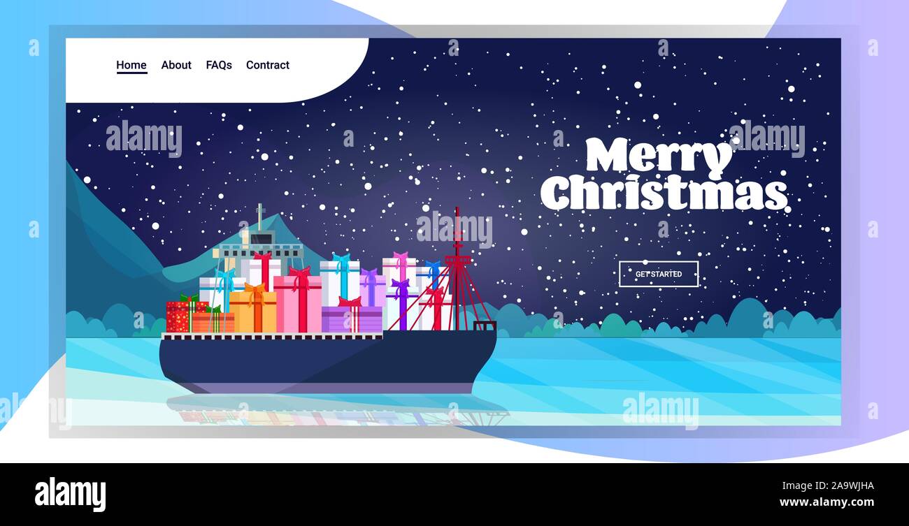 Shipping container night Stock Vector Images Alamy