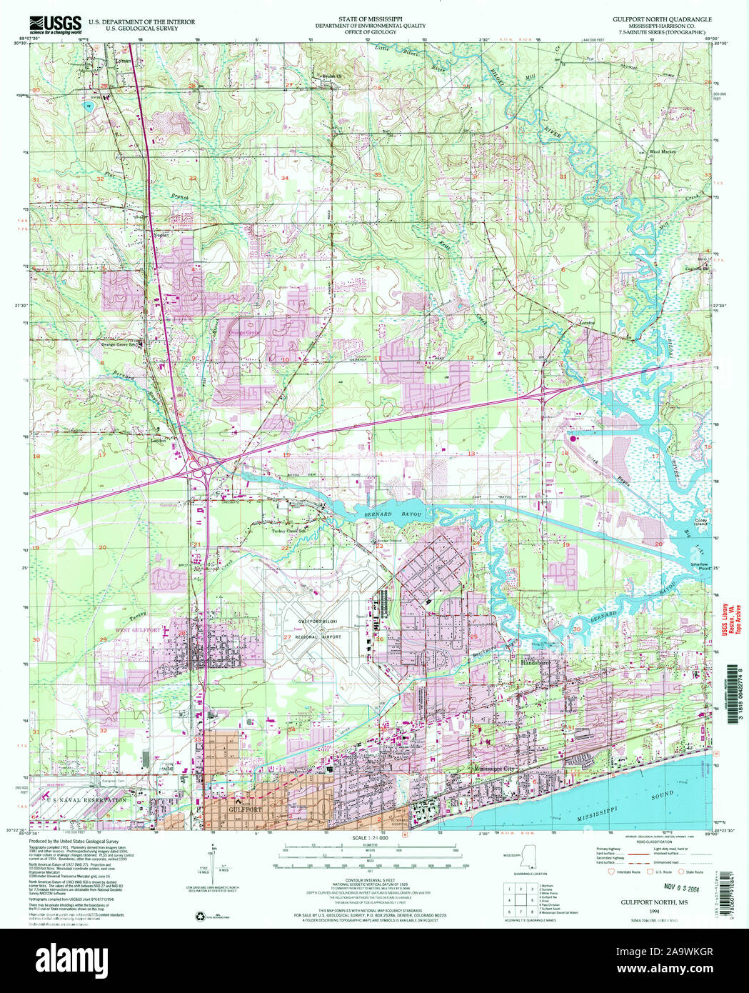 Map of gulfport mississippi hi-res stock photography and images - Alamy