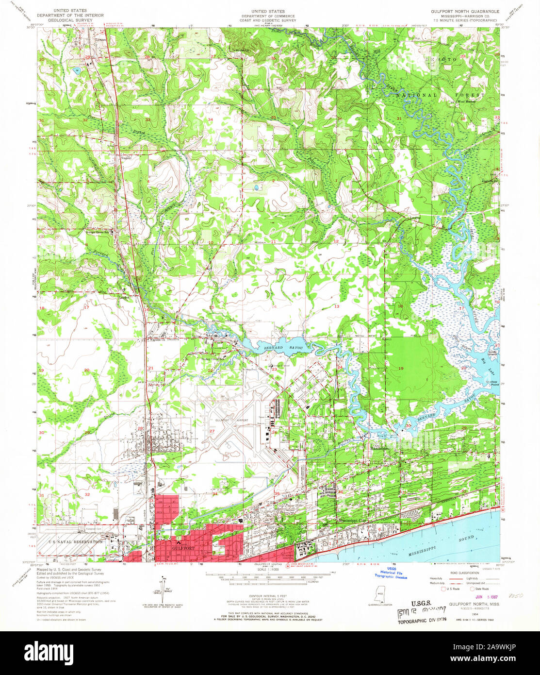 Map of gulfport mississippi hi-res stock photography and images - Alamy