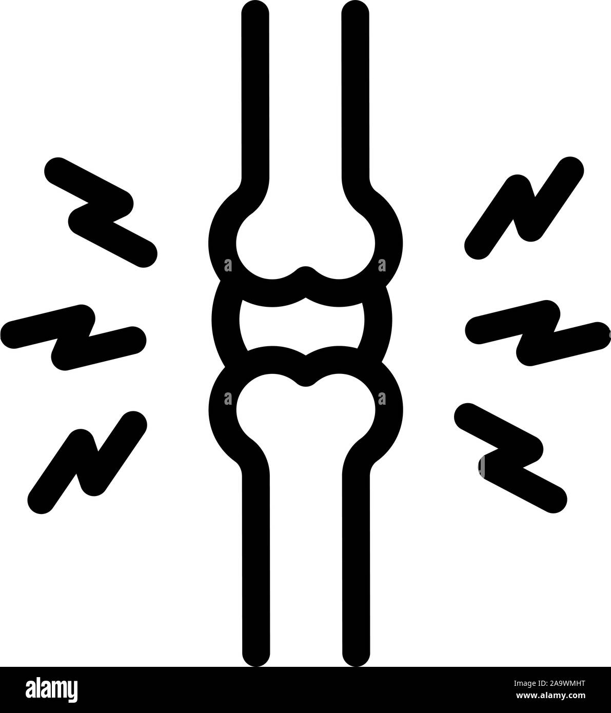 Joint Pain Icon Vector Outline Illustration Stock Vector Image & Art