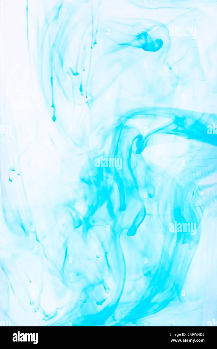 Abstract paint splash in water. Ink artistic background. Pigment color ...