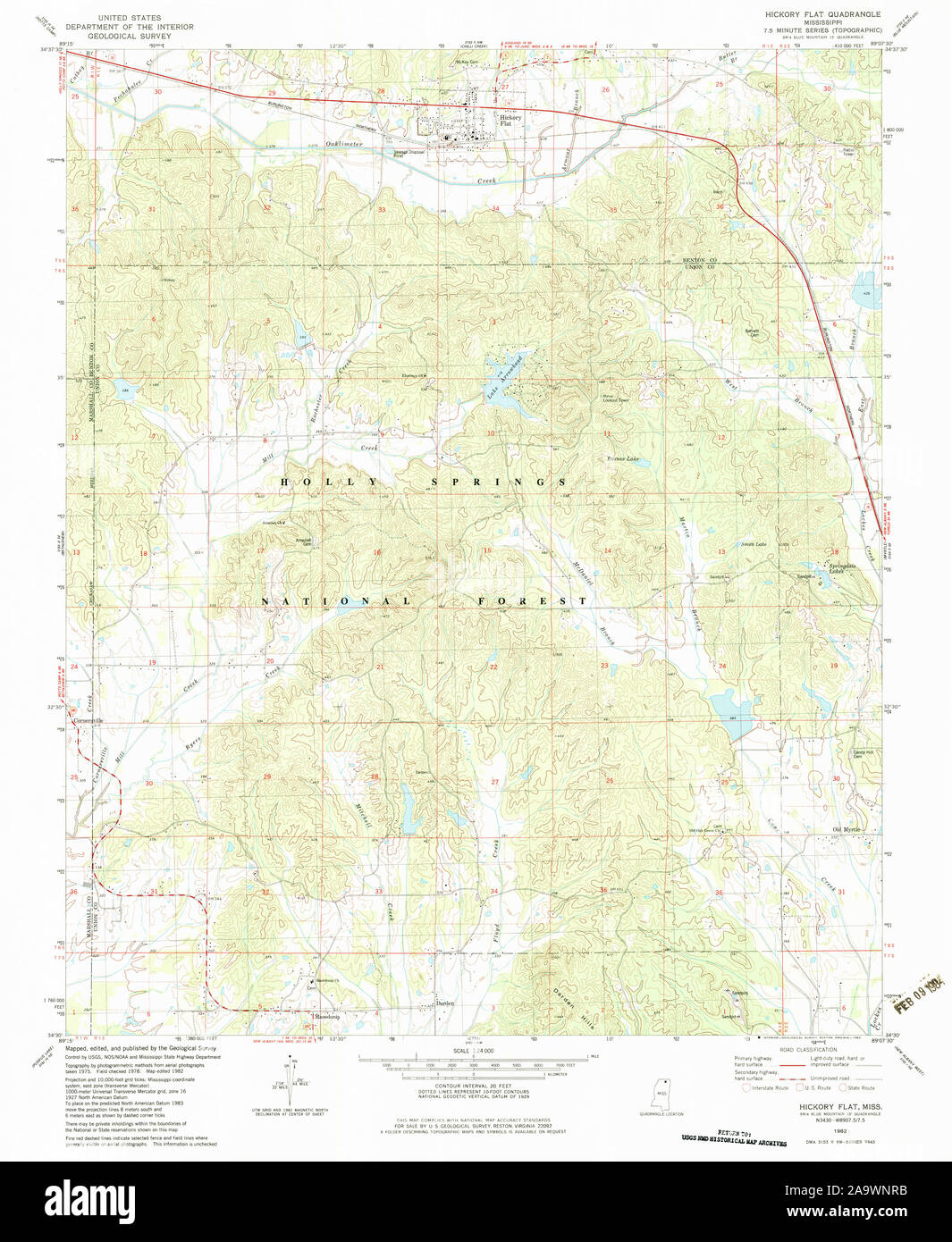 Map of hickory flat Cut Out Stock Images & Pictures Alamy