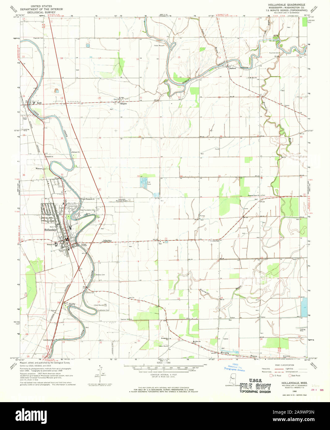Hollandale mississippi map hires stock photography and images Alamy