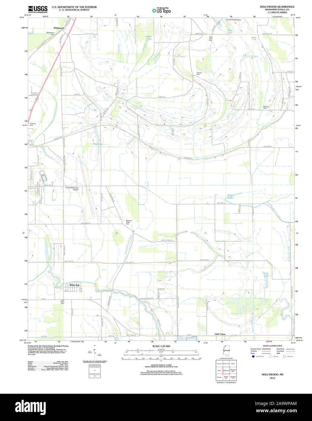 Map of hollywood Cut Out Stock Images & Pictures - Alamy