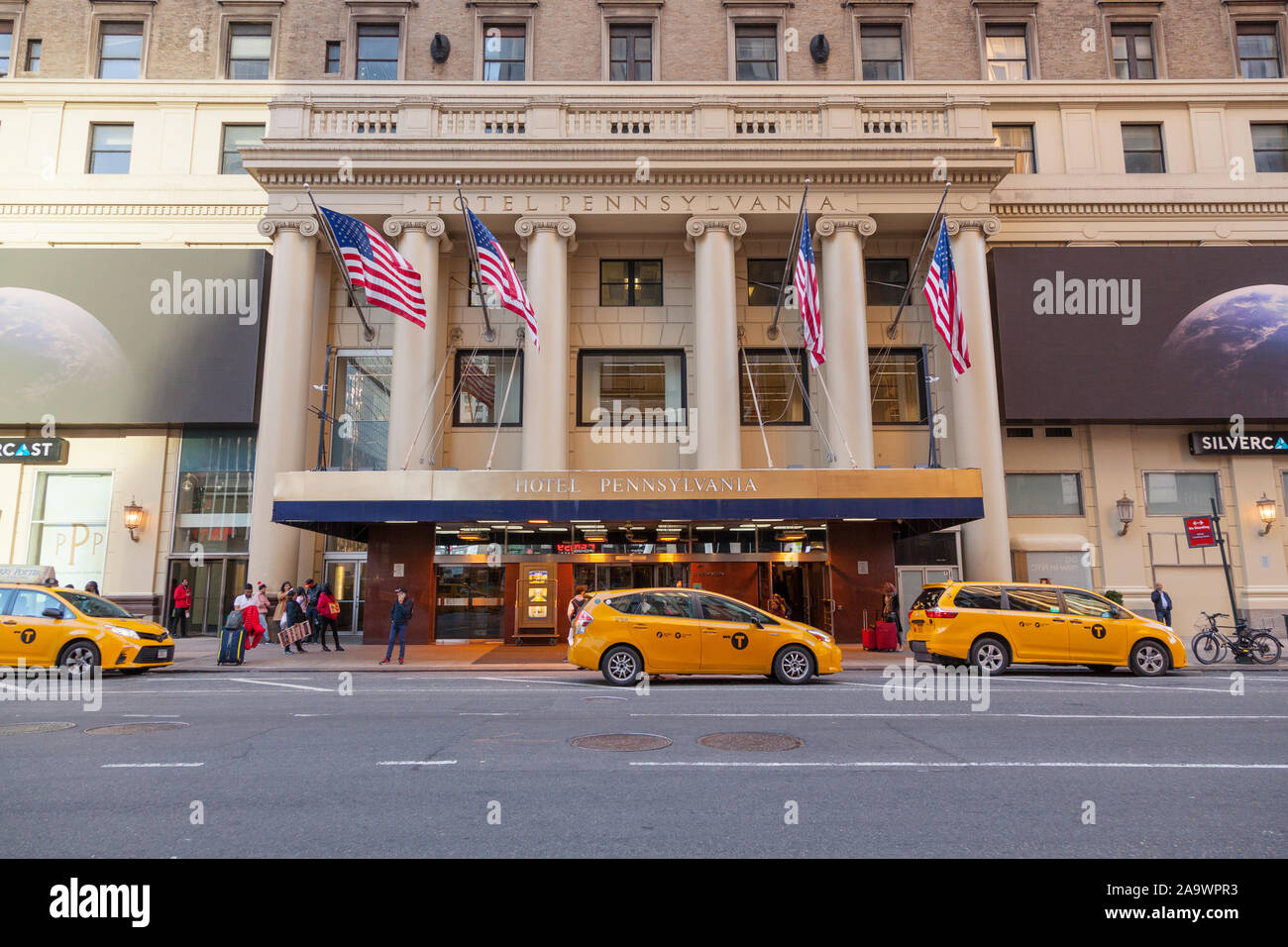 Hotel Pennsylvania, 7th Avenue , New York City, United States of America. Stock Photo